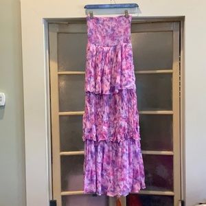 Beautiful Playa Lucila coverup dress in pink and purple, size small
